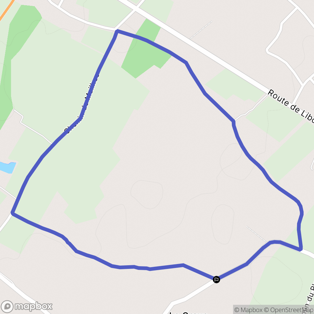 Saint-André-de-Cubzac : carte du parcours de randonnée - France