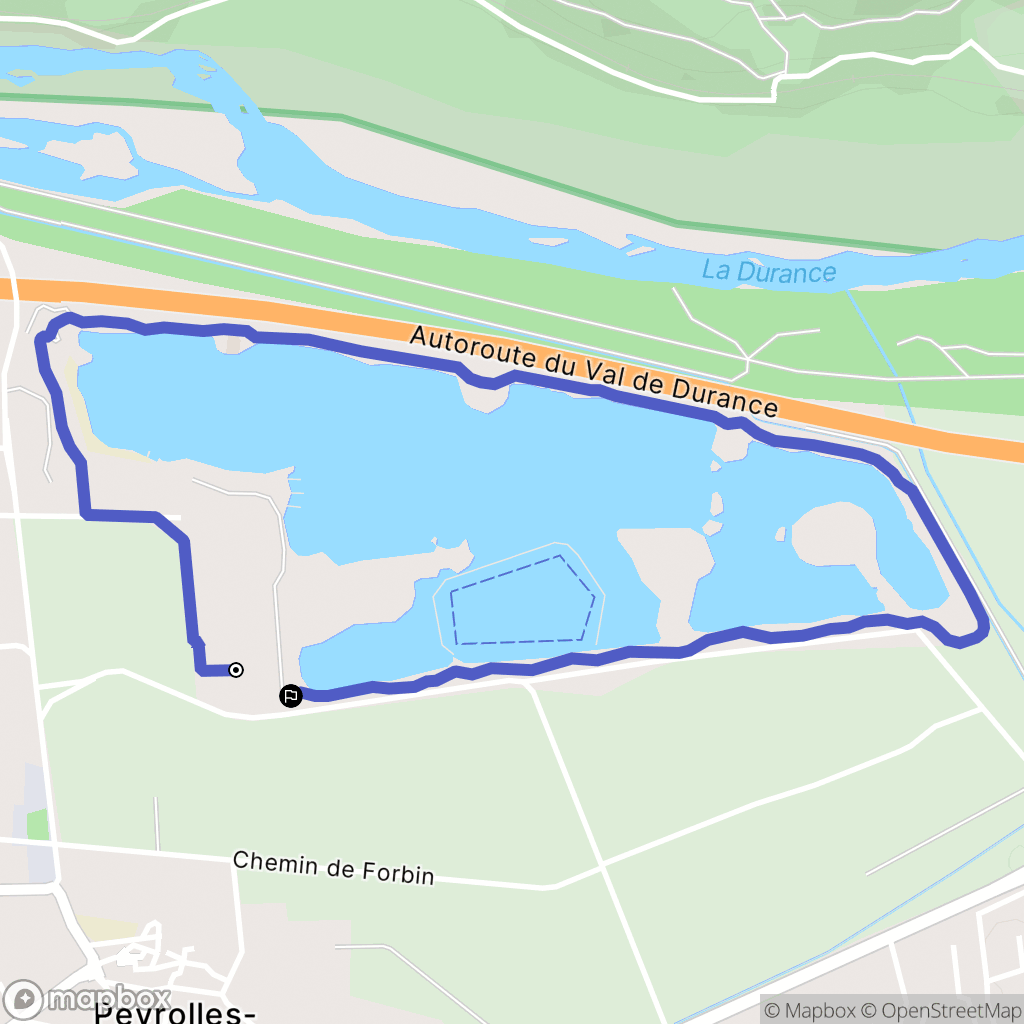 Peyrolles-en-Provence : carte du parcours de randonnée - France