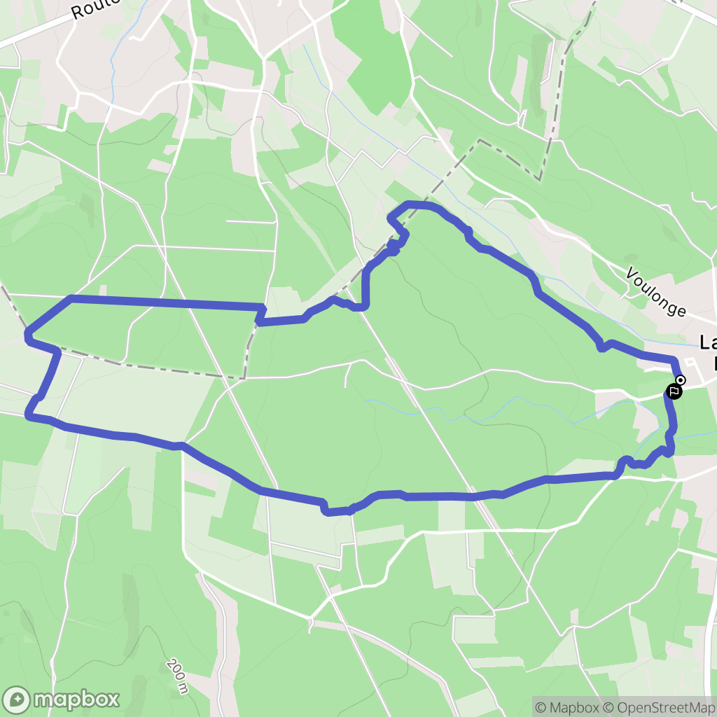 Lagarde-Paréol : carte du parcours de randonnée - France