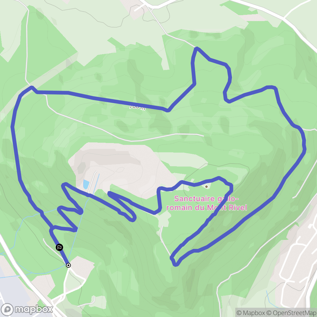 Champagnole : carte du parcours de randonnée - France