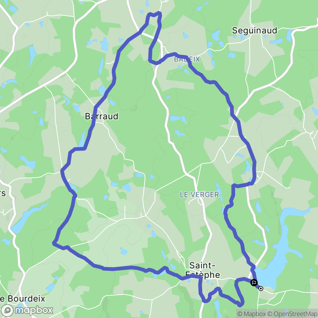 Saint-Estèphe : carte du parcours de randonnée - France