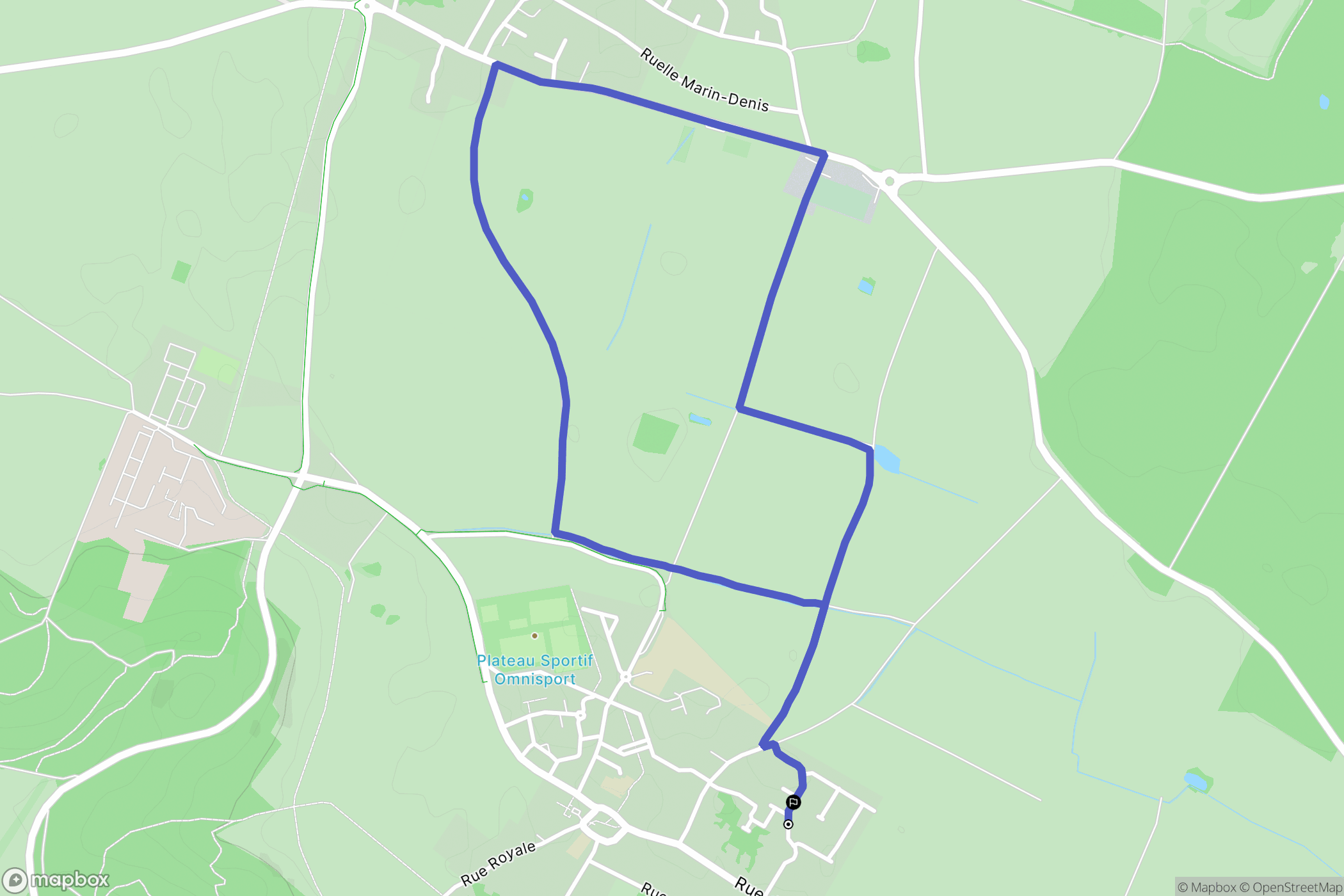 Champcueil : carte du parcours de randonnée - France