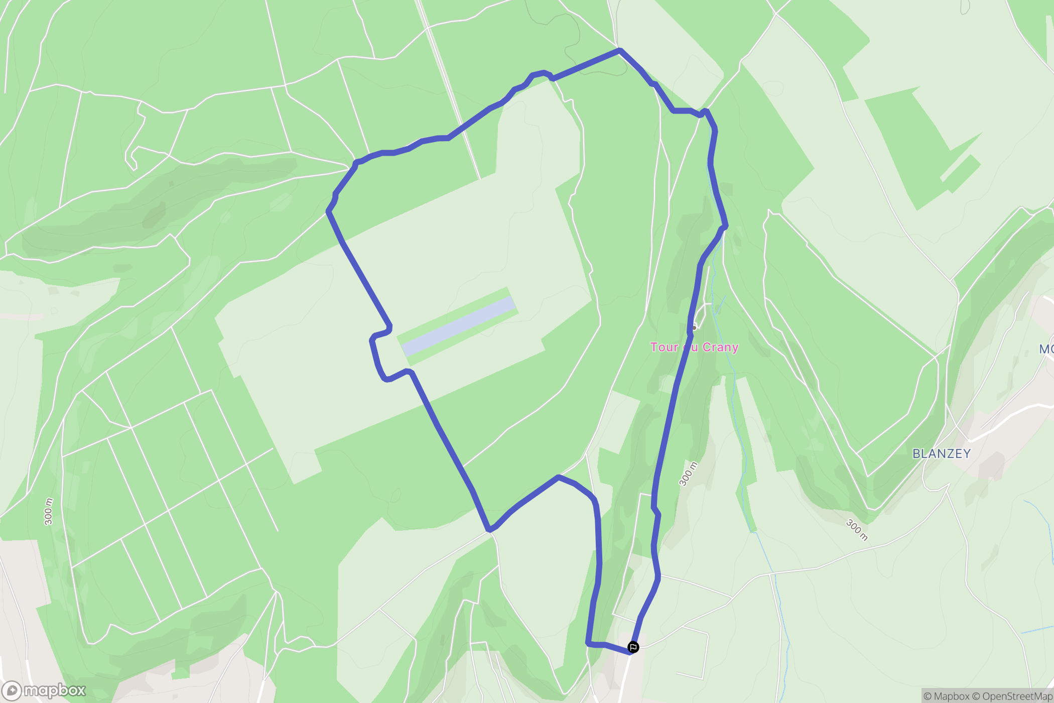 Eulmont : carte du parcours de randonnée - France