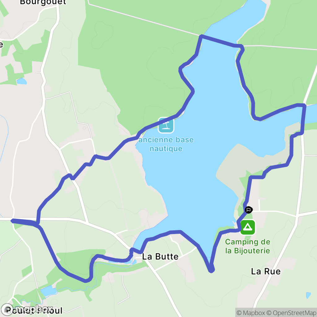 Feins : carte du parcours de randonnée - France