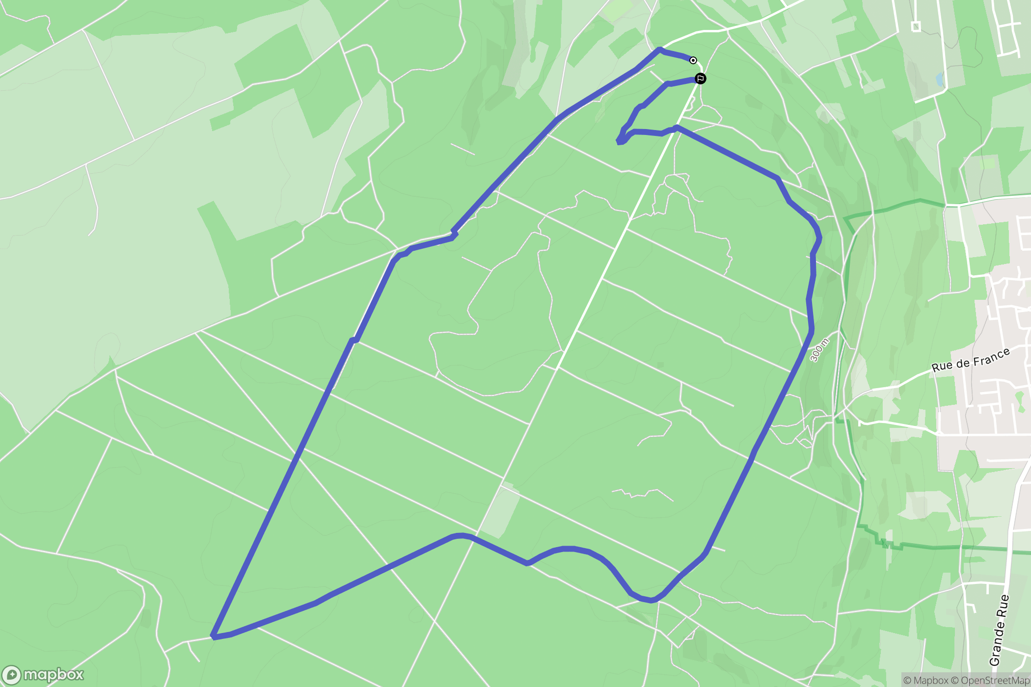 Montauville : carte du parcours de randonnée - France