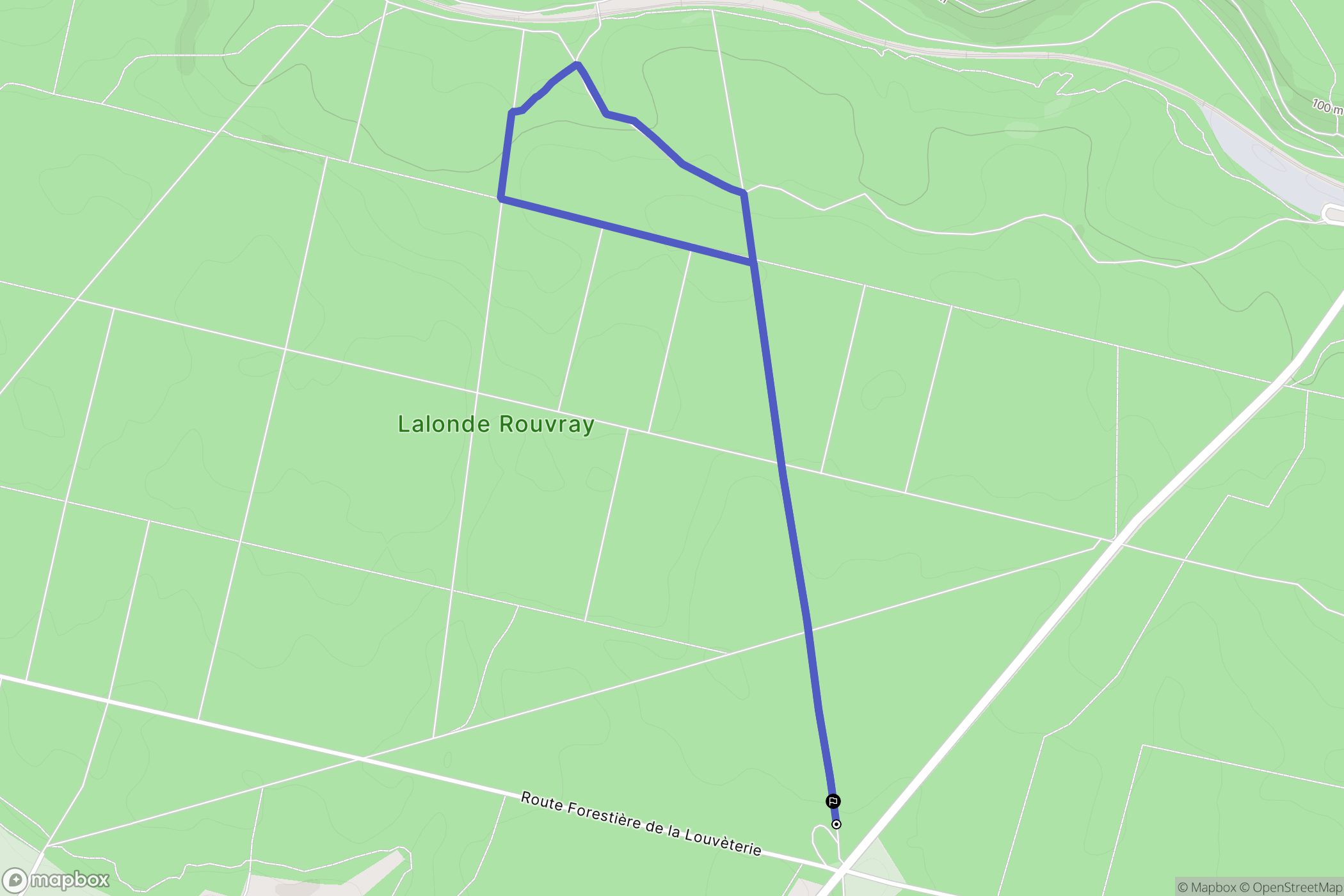 La Londe : carte du parcours de randonnée - France