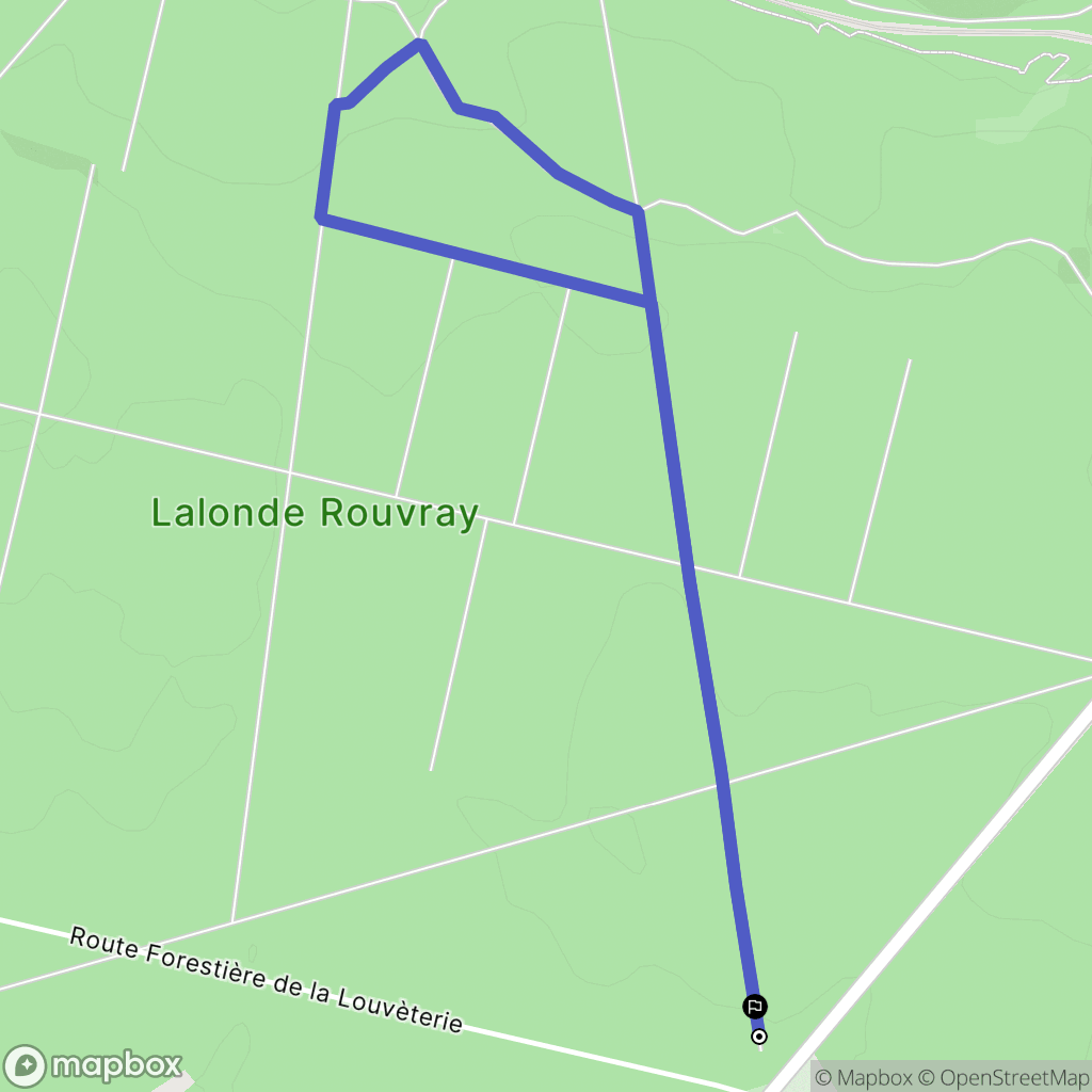 La Londe : carte du parcours de randonnée - France