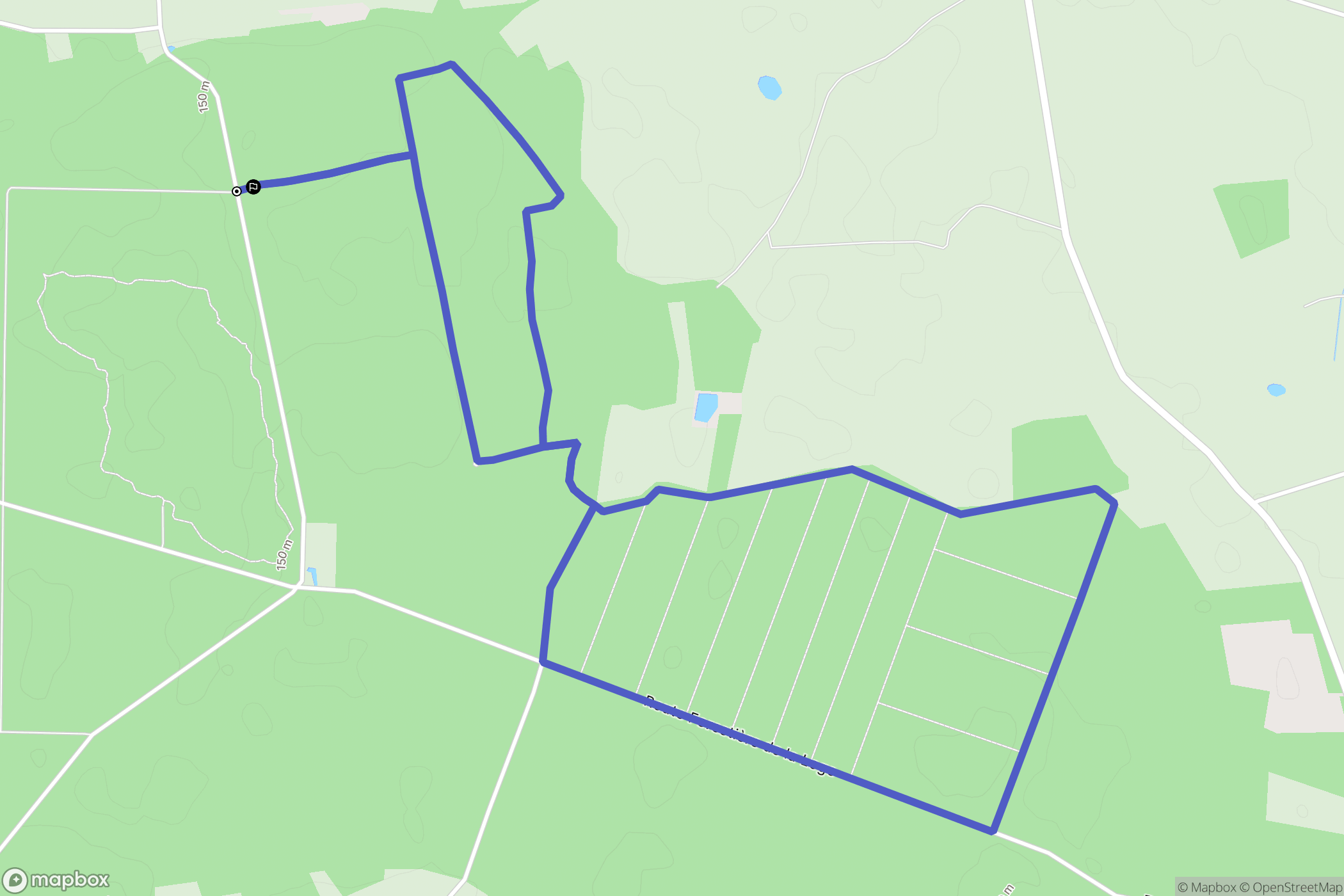 Chauvigny : carte du parcours de randonnée - France