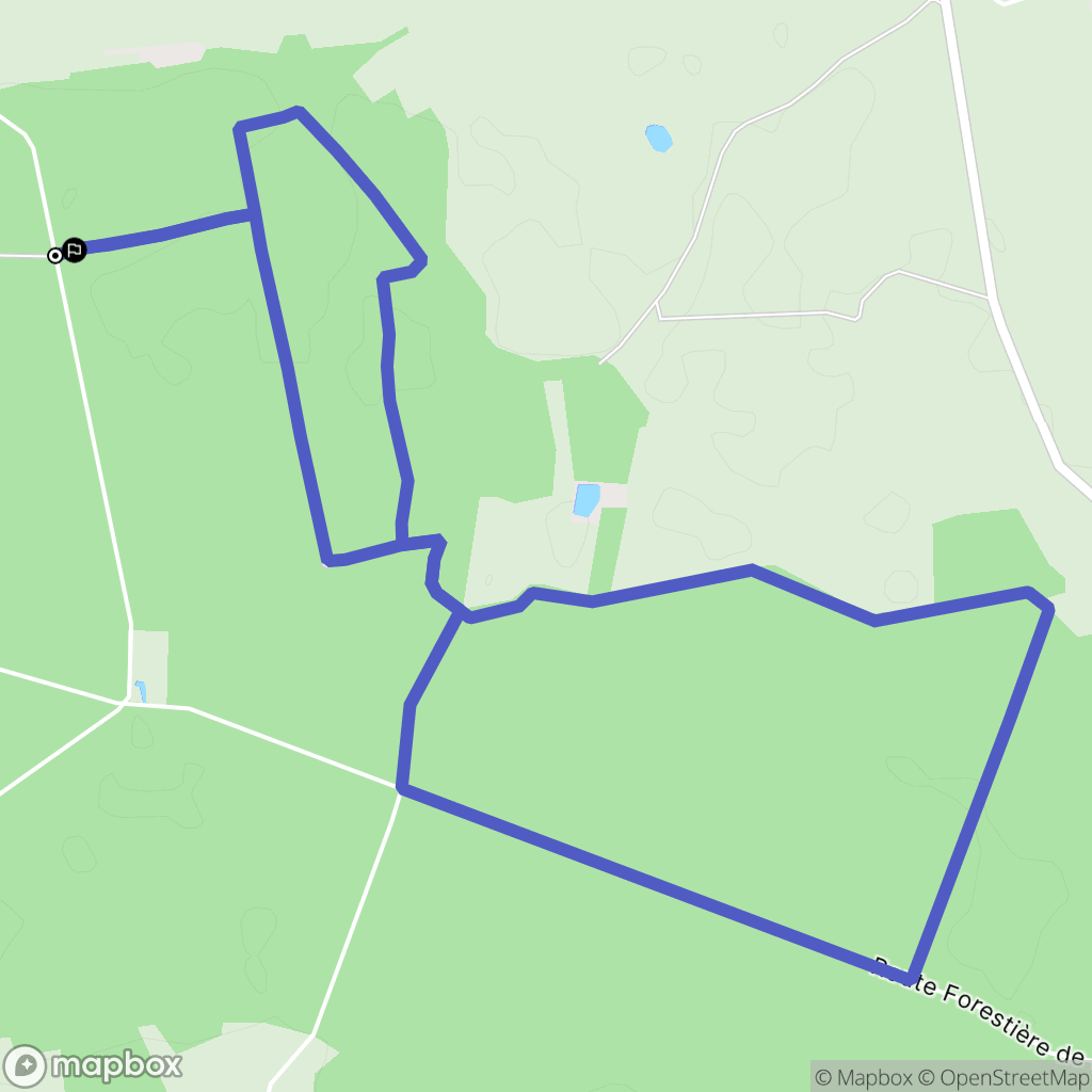Chauvigny : carte du parcours de randonnée - France