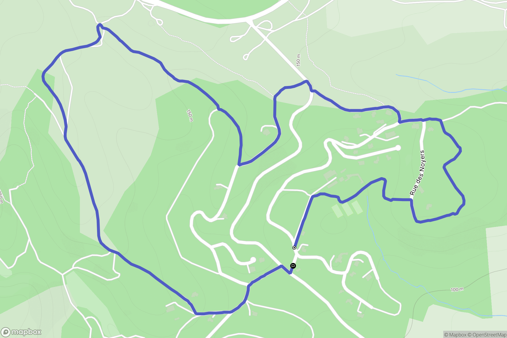 Espira-de-l'Agly : carte du parcours de randonnée - France