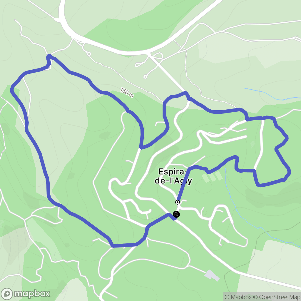 Espira-de-l'Agly : carte du parcours de randonnée - France