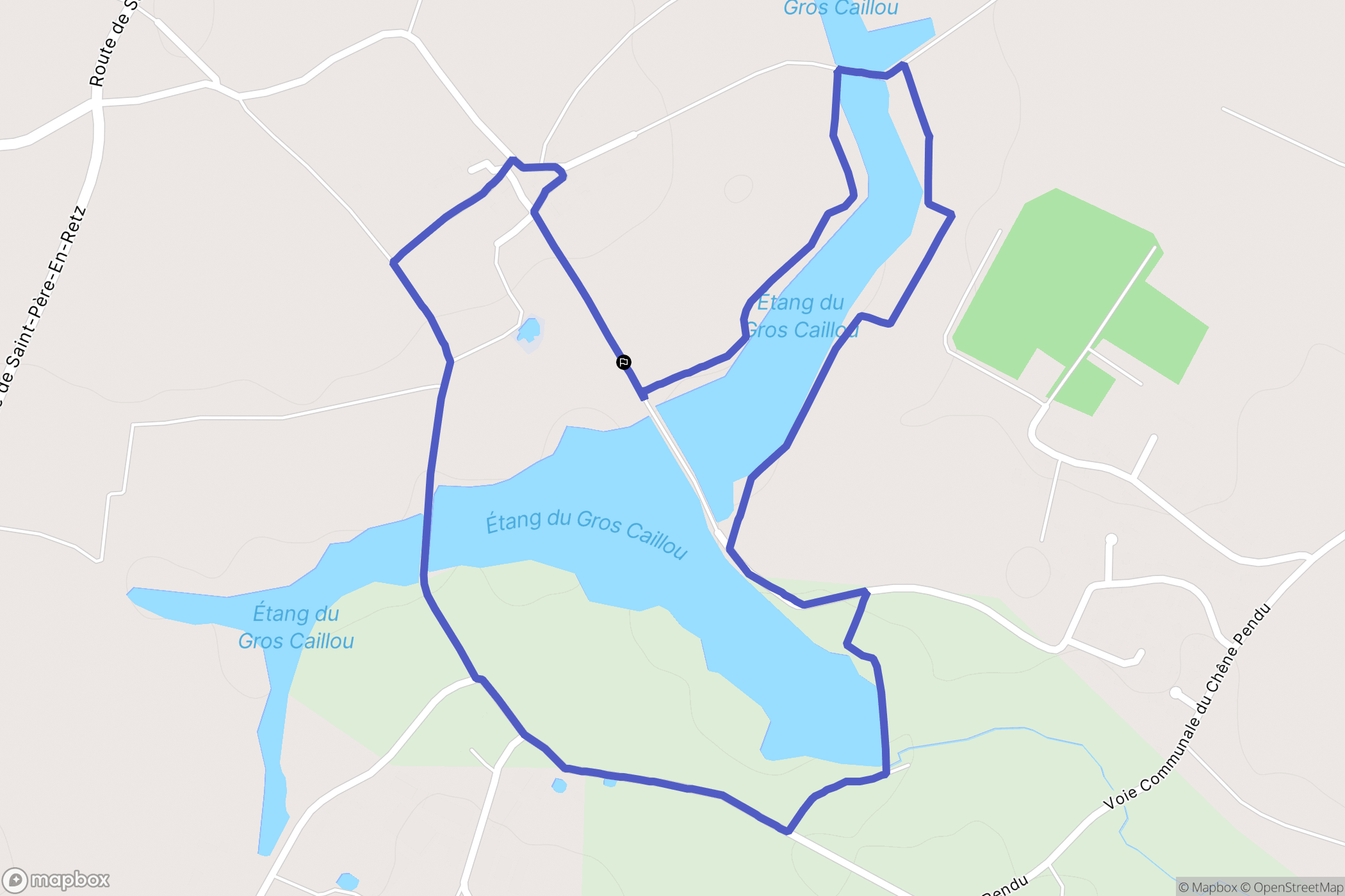 Pornic : carte du parcours de randonnée - France