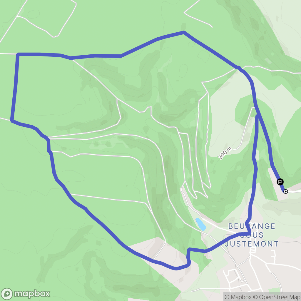 Vitry-sur-Orne : carte du parcours de randonnée - France