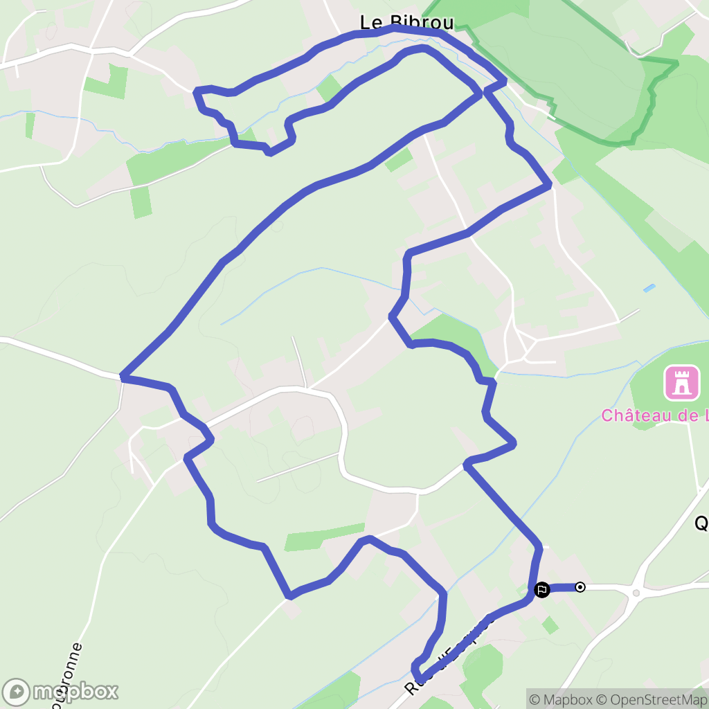 Quiestéde : carte du parcours de randonnée - France
