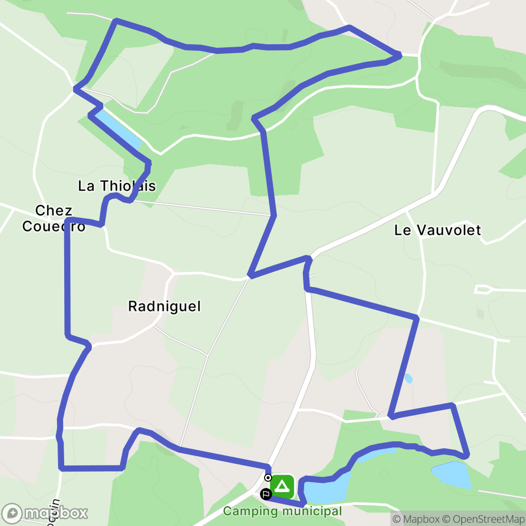 Saint-Jacut-les-Pins : carte du parcours de randonnée - France
