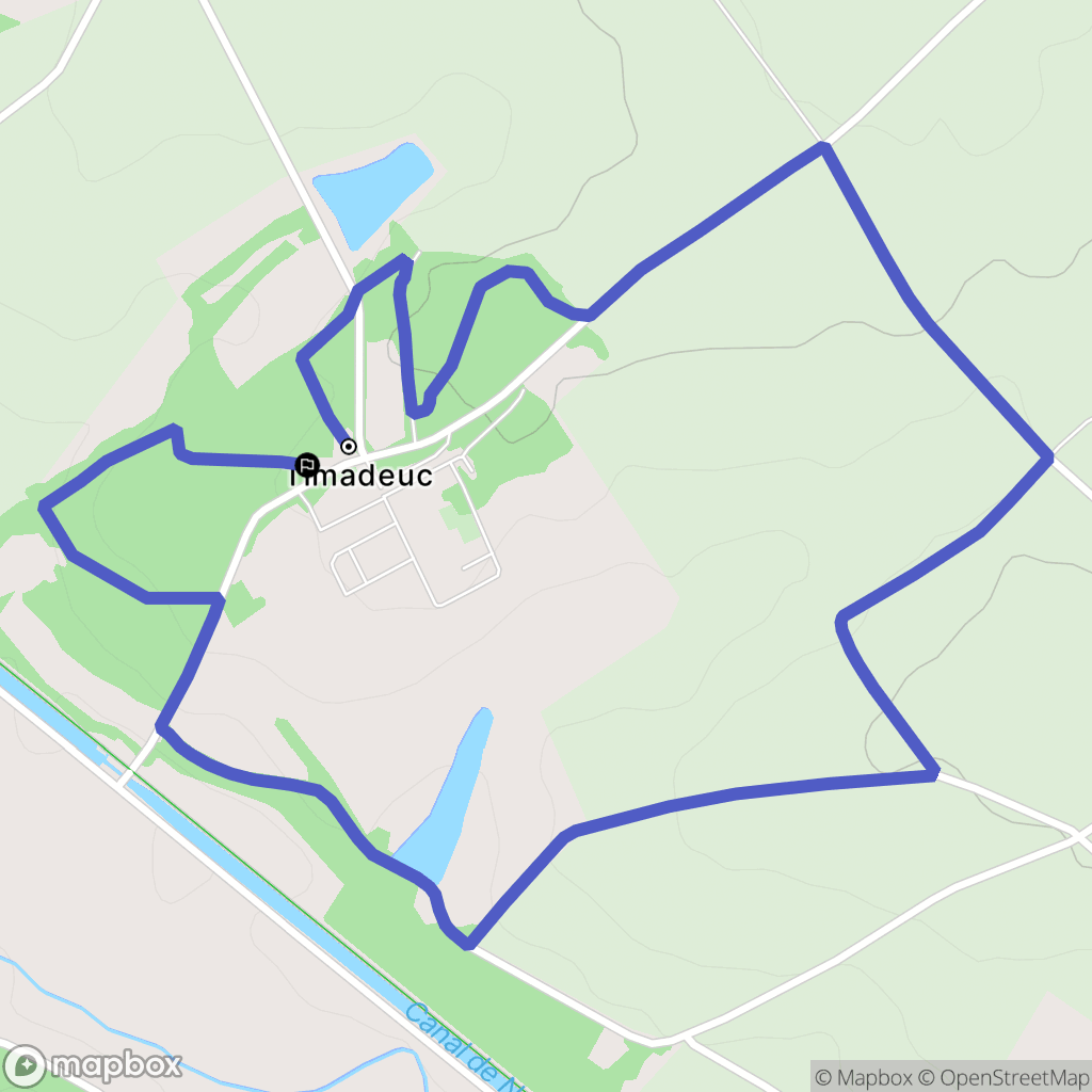 Bréhan : carte du parcours de randonnée - France