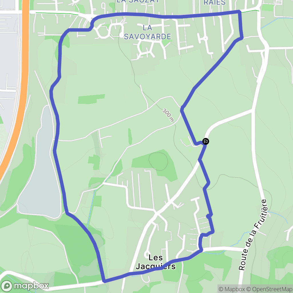 Mery : carte du parcours de randonnée - France