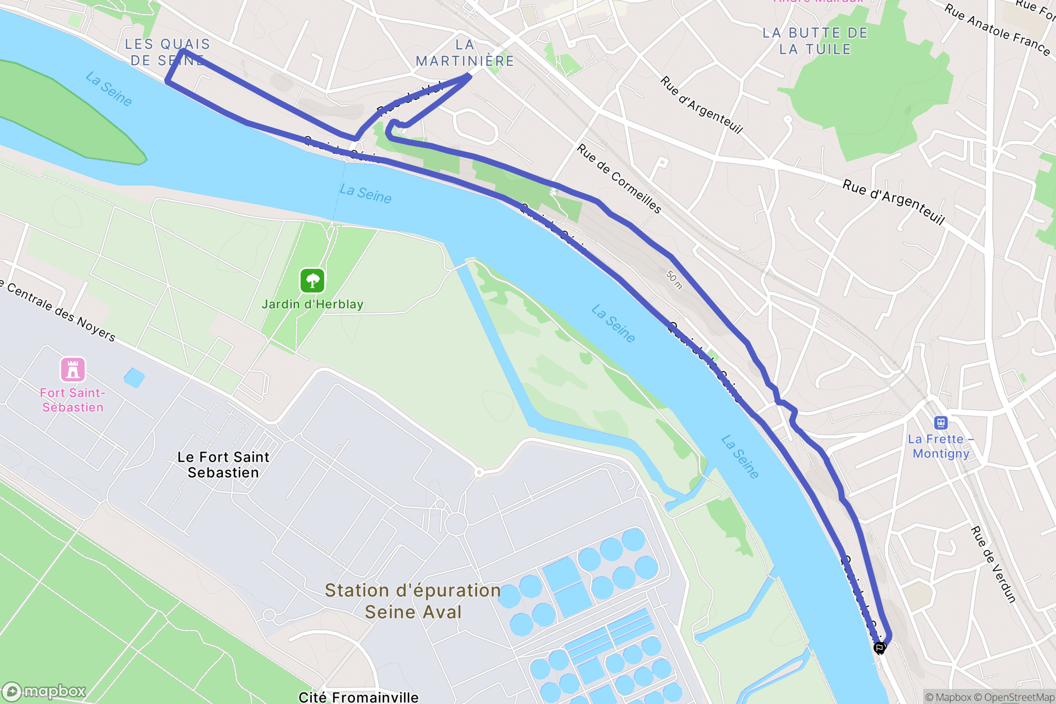 La Frette-sur-Seine: routekaart voor buitenactiviteiten - France