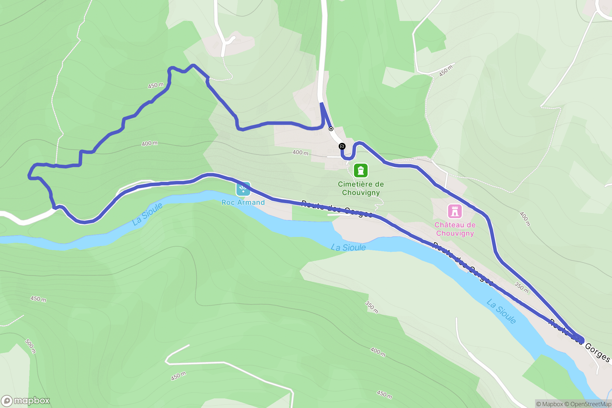 Chouvigny: routekaart voor buitenactiviteiten - France