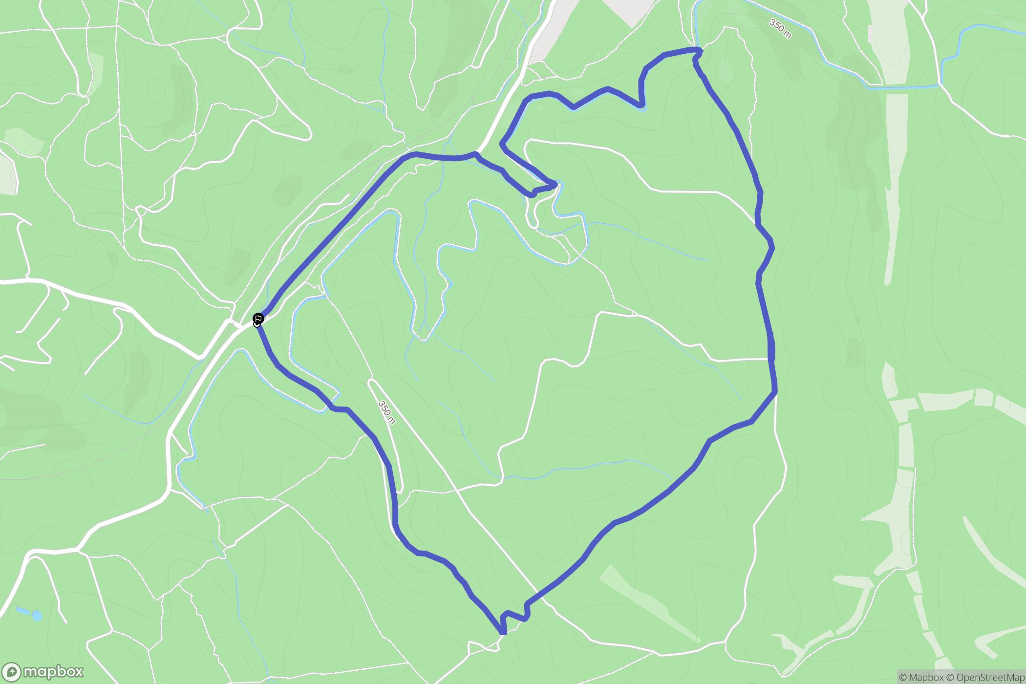 Venelles : carte du parcours de randonnée - France