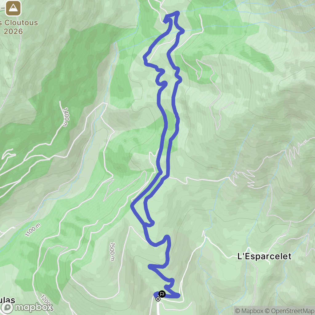 Saint-Firmin : carte du parcours de randonnée - France