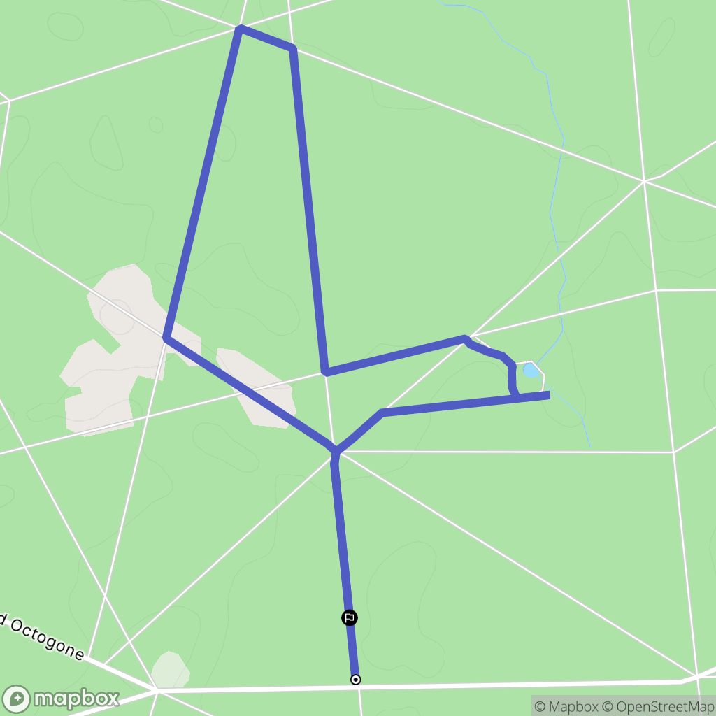 Saint-Sauveur : carte du parcours de randonnée - France