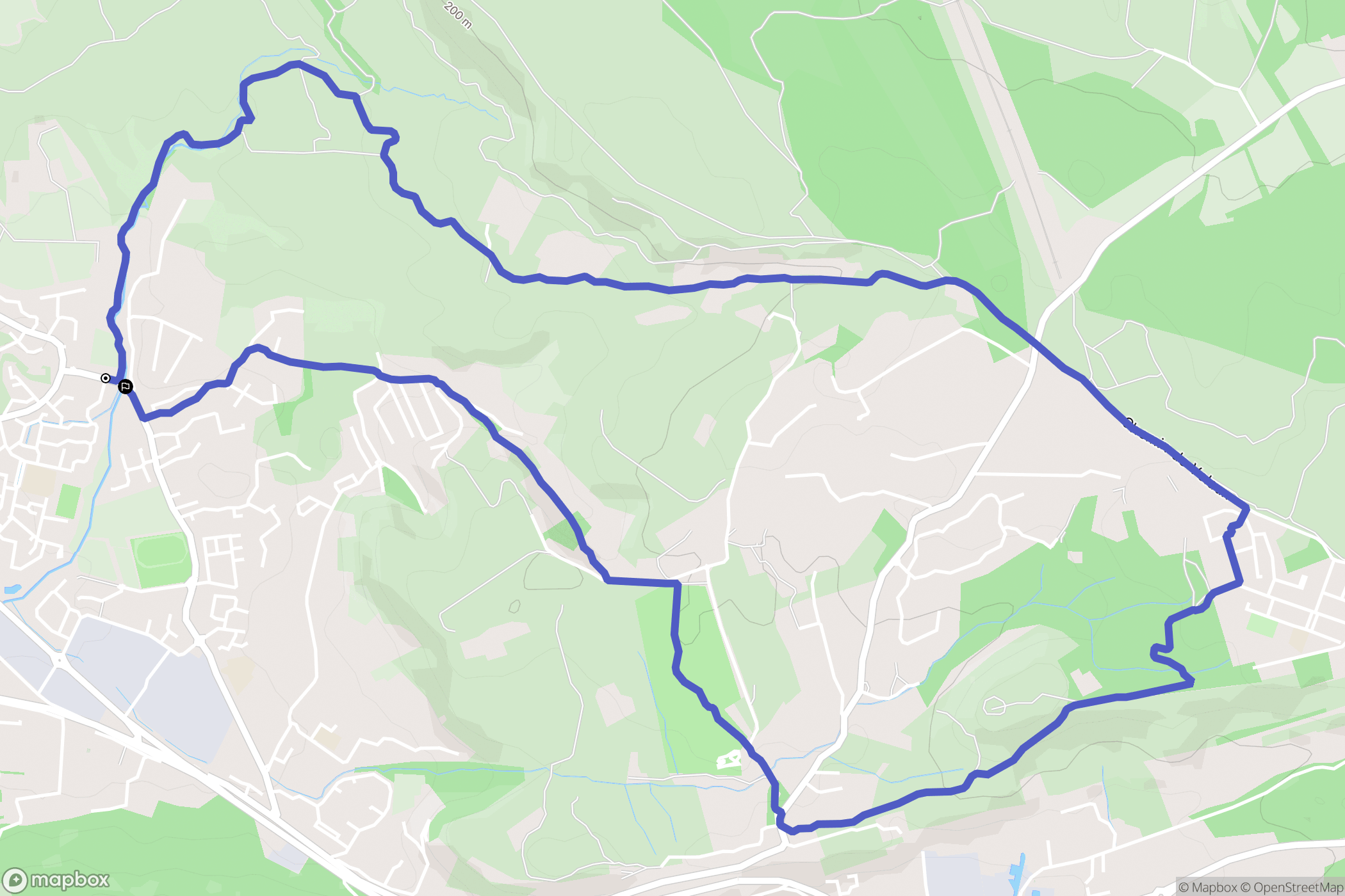 Vitrolles : carte du parcours de randonnée - France