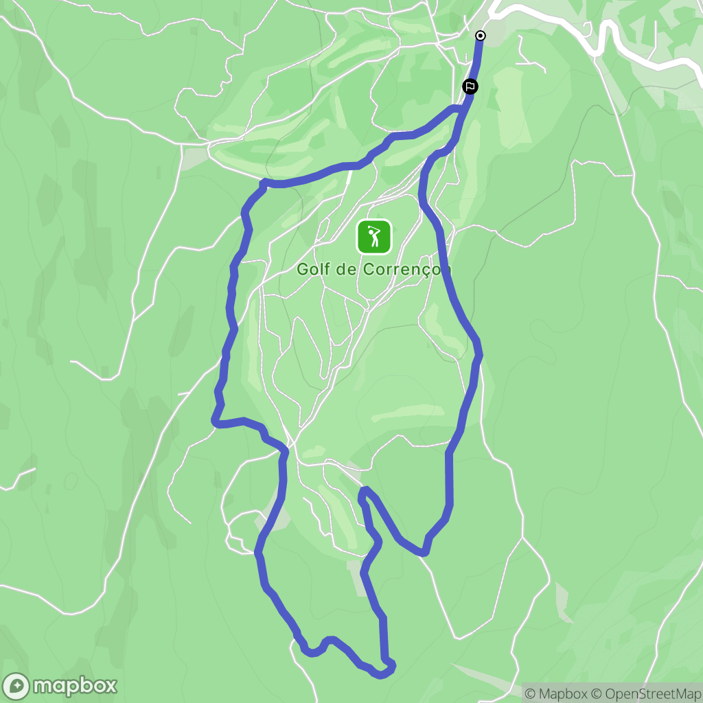 Corrençon-en-Vercors : carte du parcours de randonnée - France