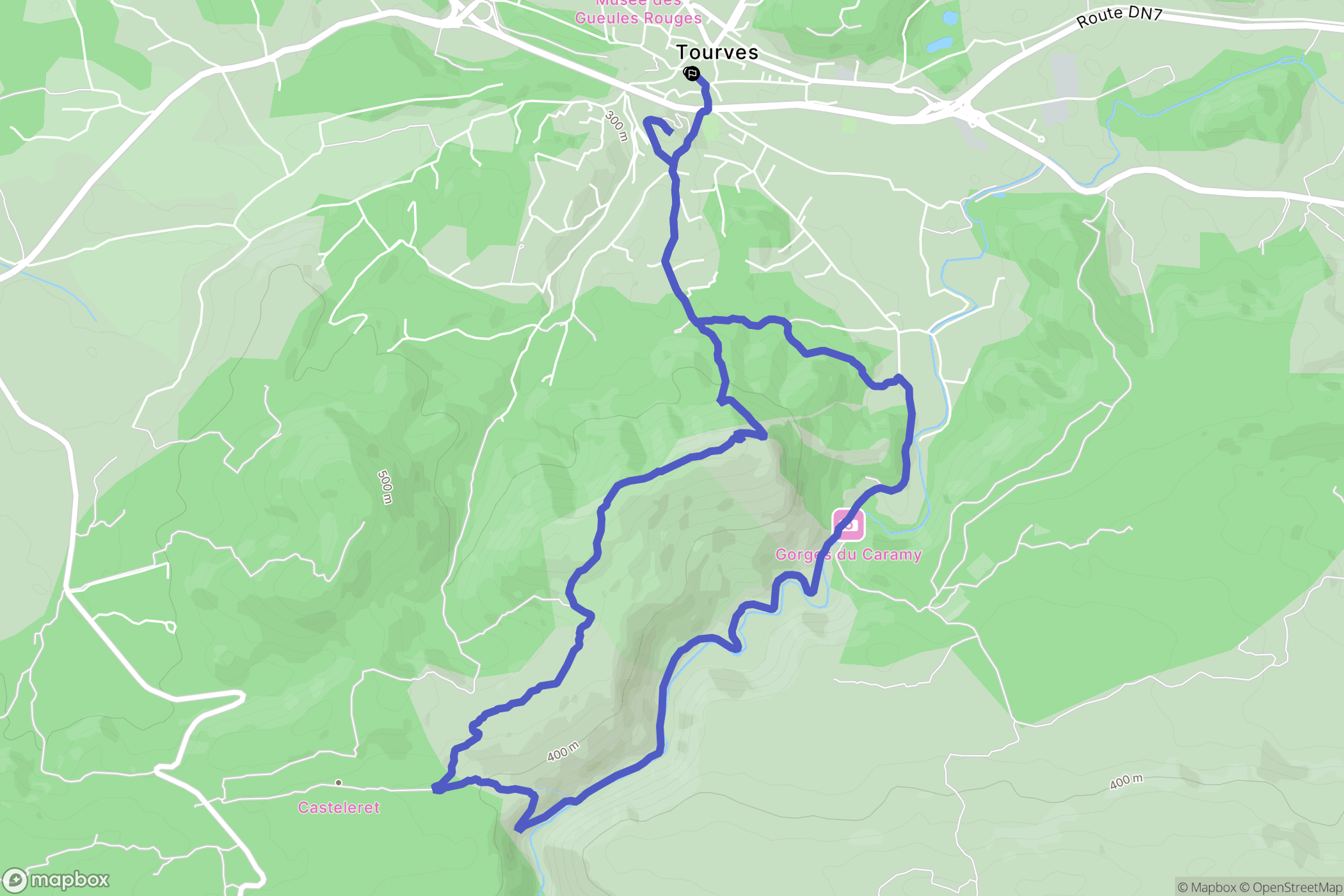 Tourves: routekaart voor buitenactiviteiten - France