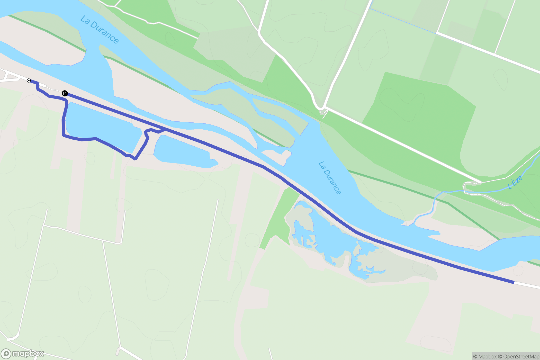 Le Puy-Sainte-Réparade : carte du parcours de randonnée - France