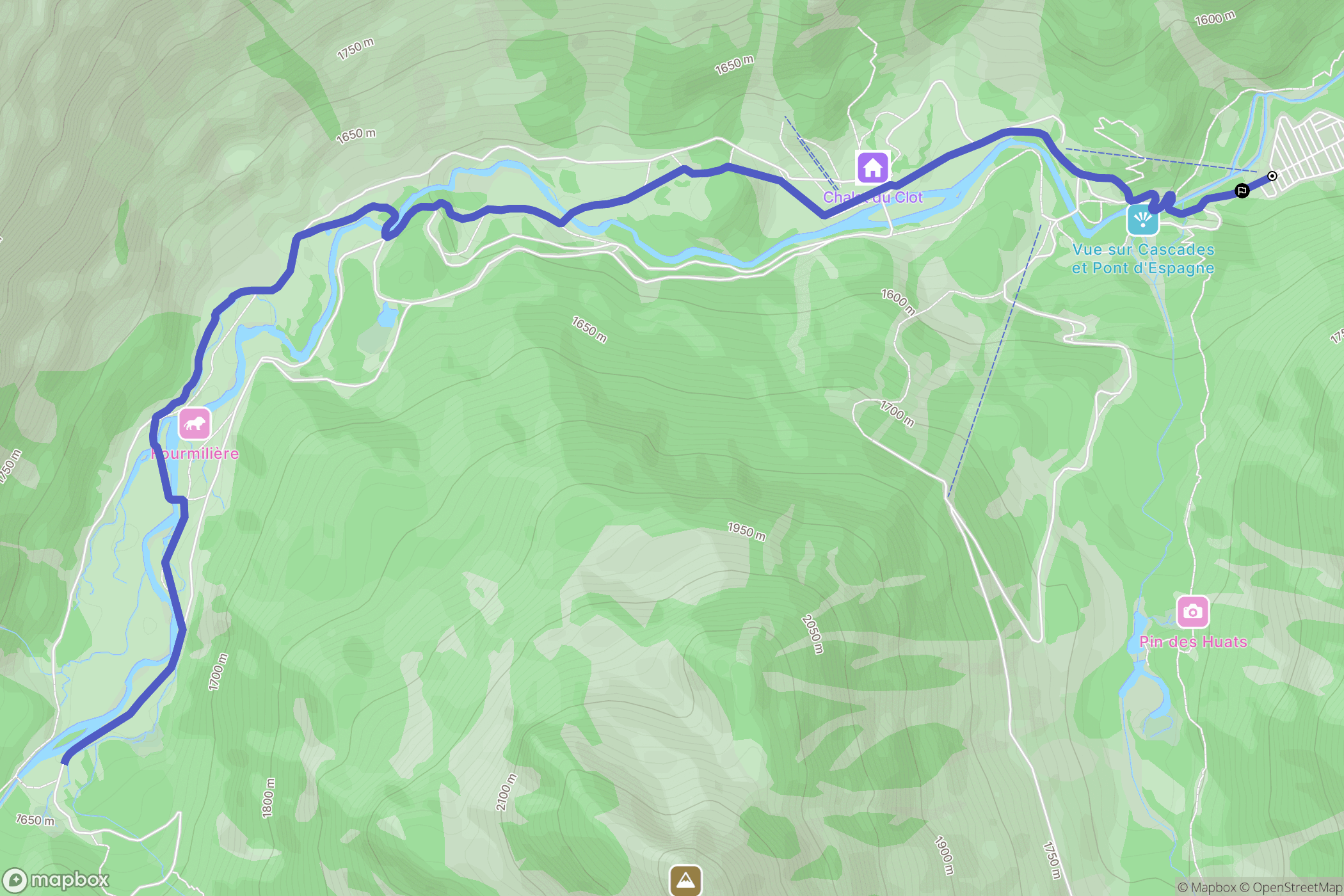 Cauterets: routekaart voor buitenactiviteiten - France