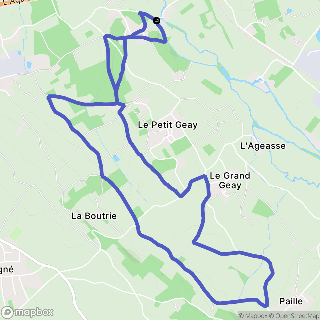 Saint-Martin-de-Saint-Maixent : carte du parcours de randonnée - France