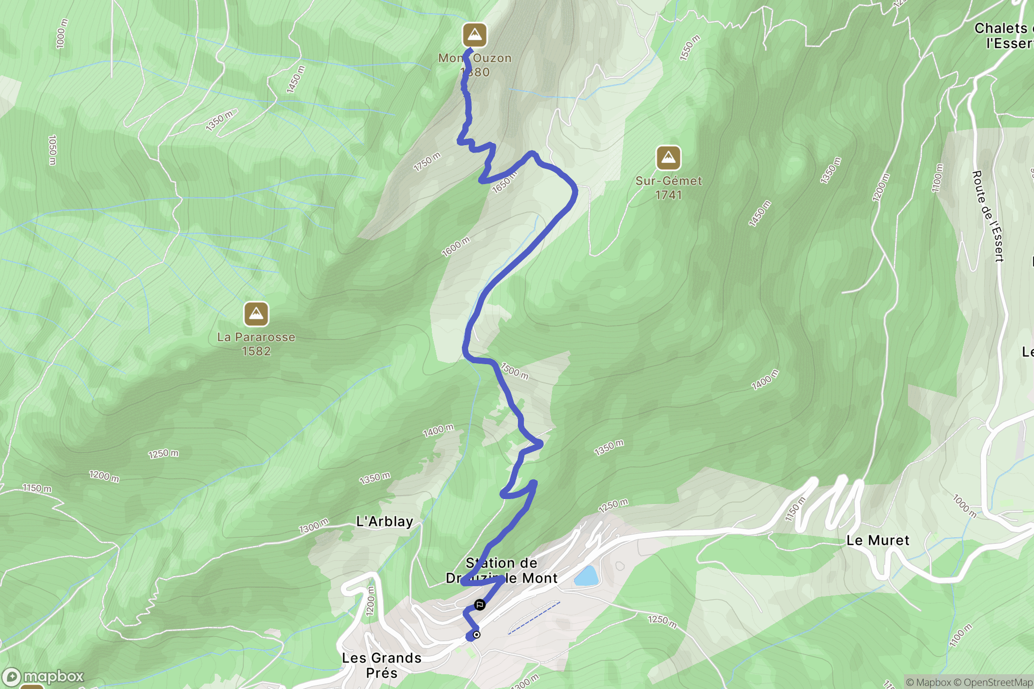 Le Biot: routekaart voor buitenactiviteiten - France