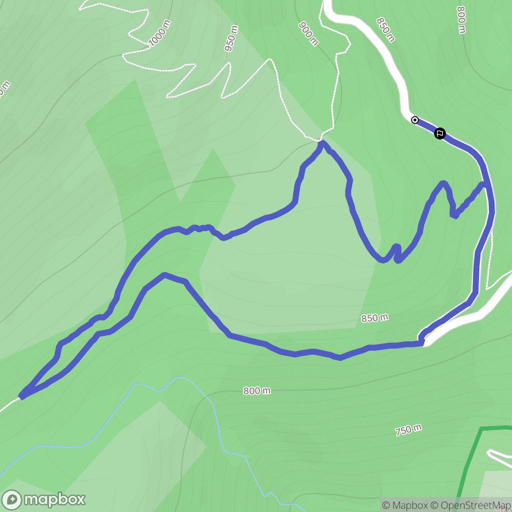 Génolhac : carte du parcours de randonnée - France