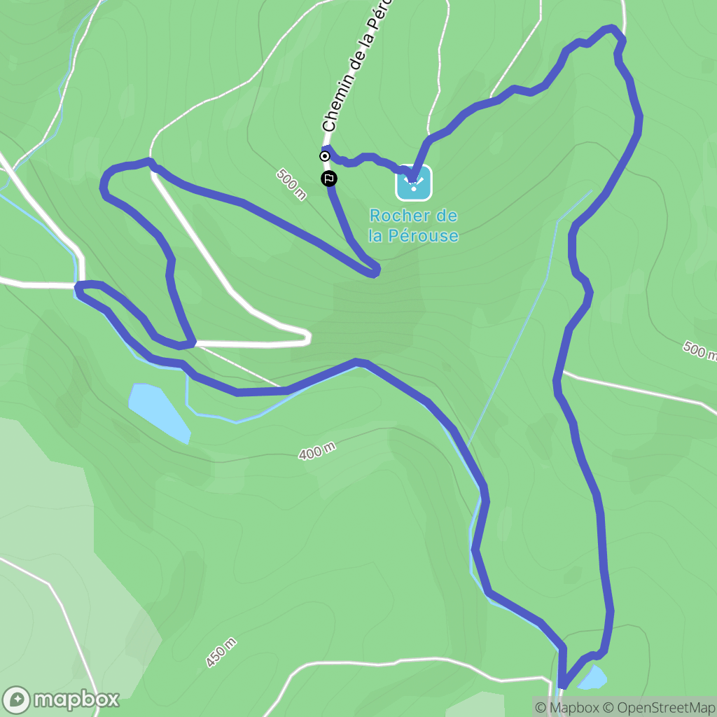 Quarré-les-Tombes : carte du parcours de randonnée - France