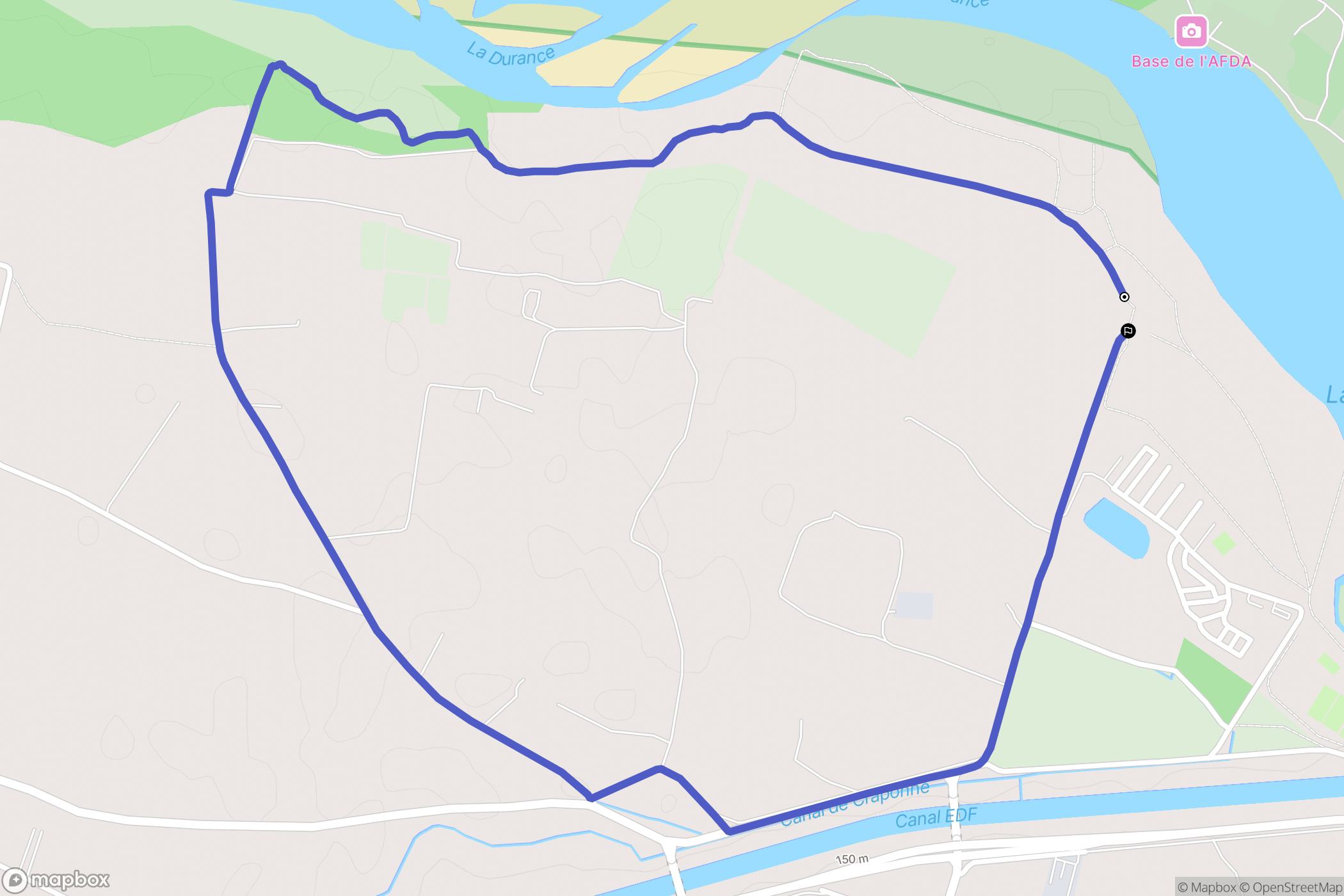 La Roque-d'Anthéron : carte du parcours de randonnée - France