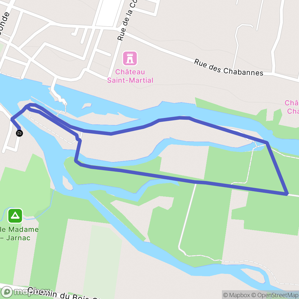 Mainxe-Gondeville : carte du parcours de randonnée - France