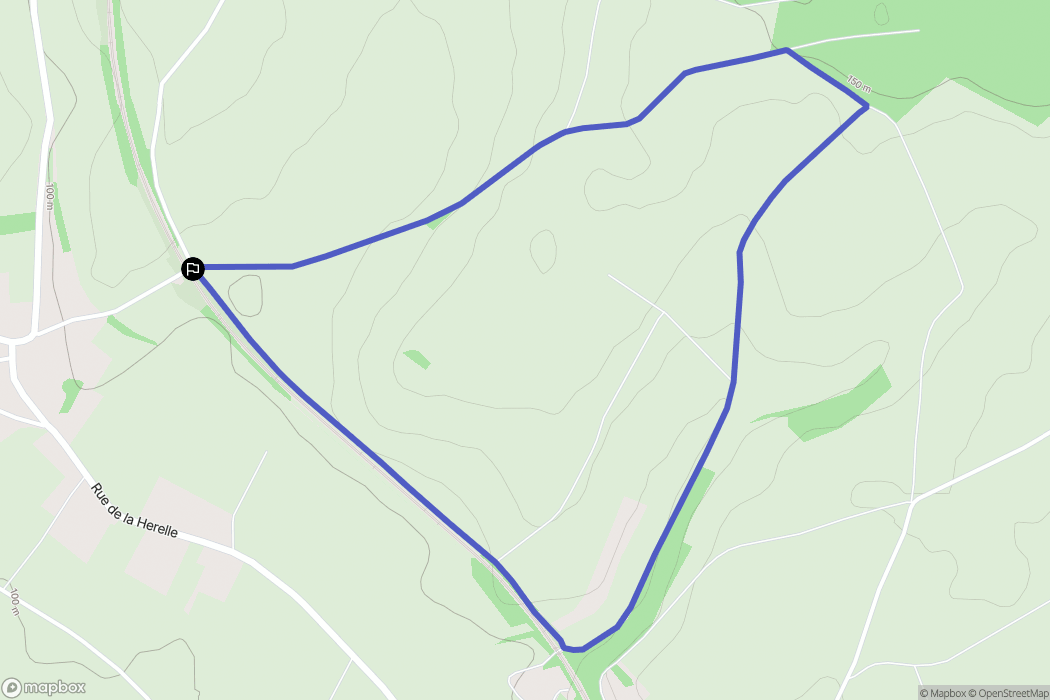 Chepoix : carte du parcours de randonnée - France