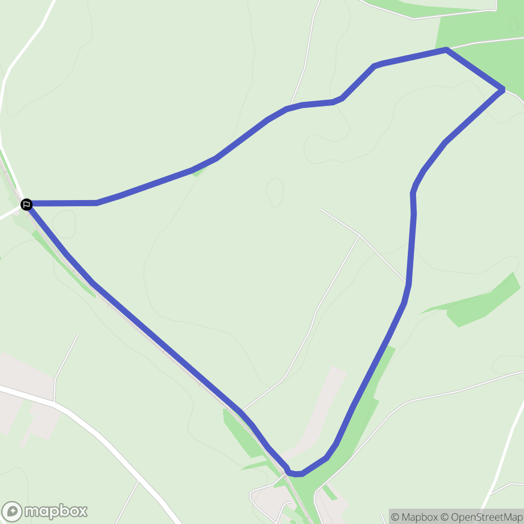 Chepoix : carte du parcours de randonnée - France