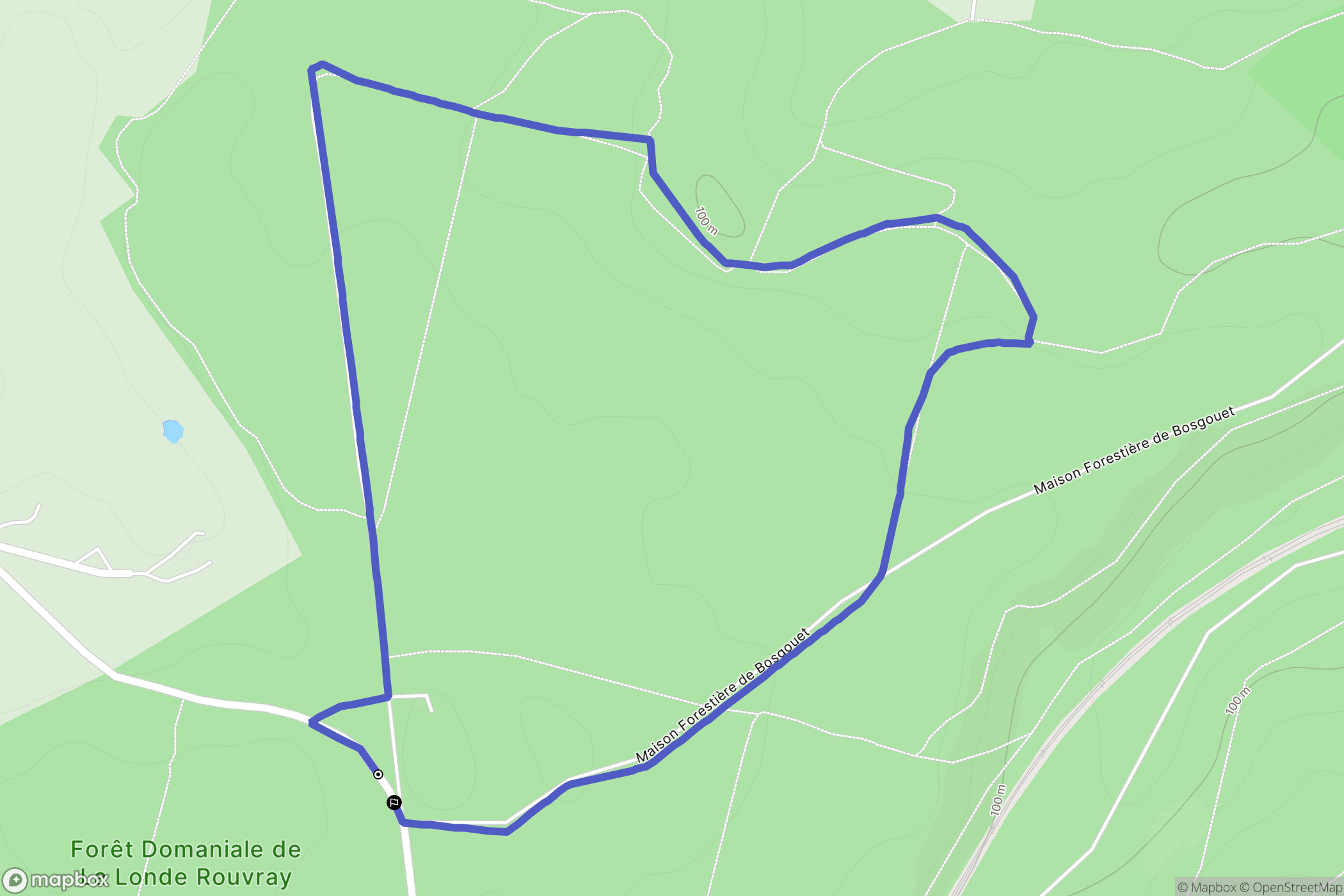 La Londe : carte du parcours de randonnée - France