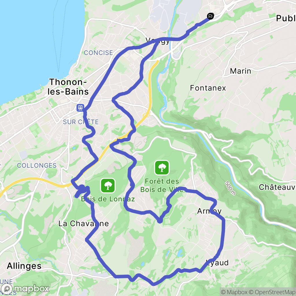 Publier : carte du parcours de randonnée - France