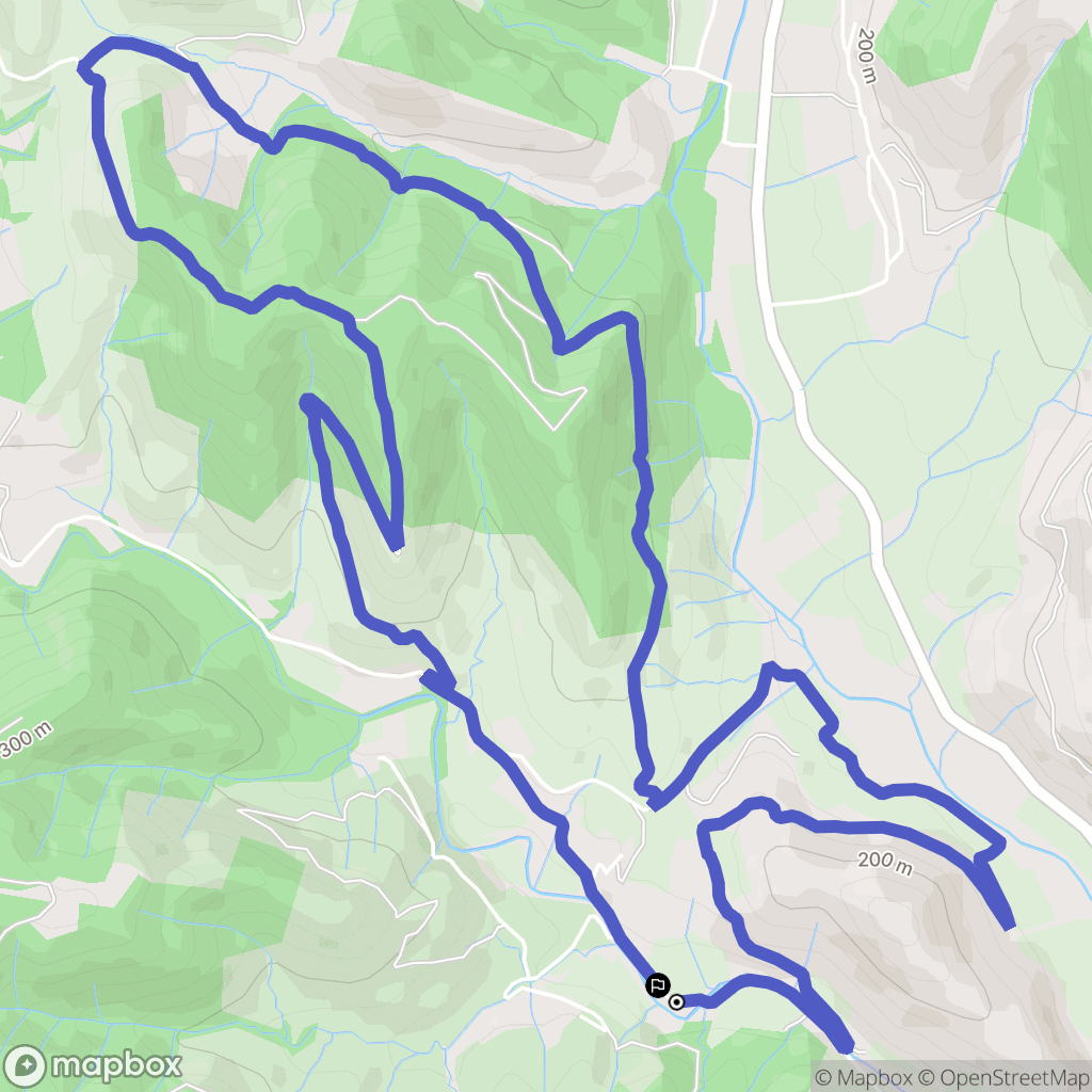 Saint-Thomé : carte du parcours de randonnée - France