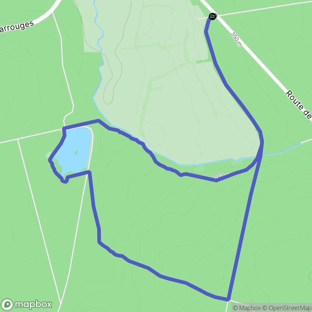 La Lande-de-Goult : carte du parcours de randonnée - France