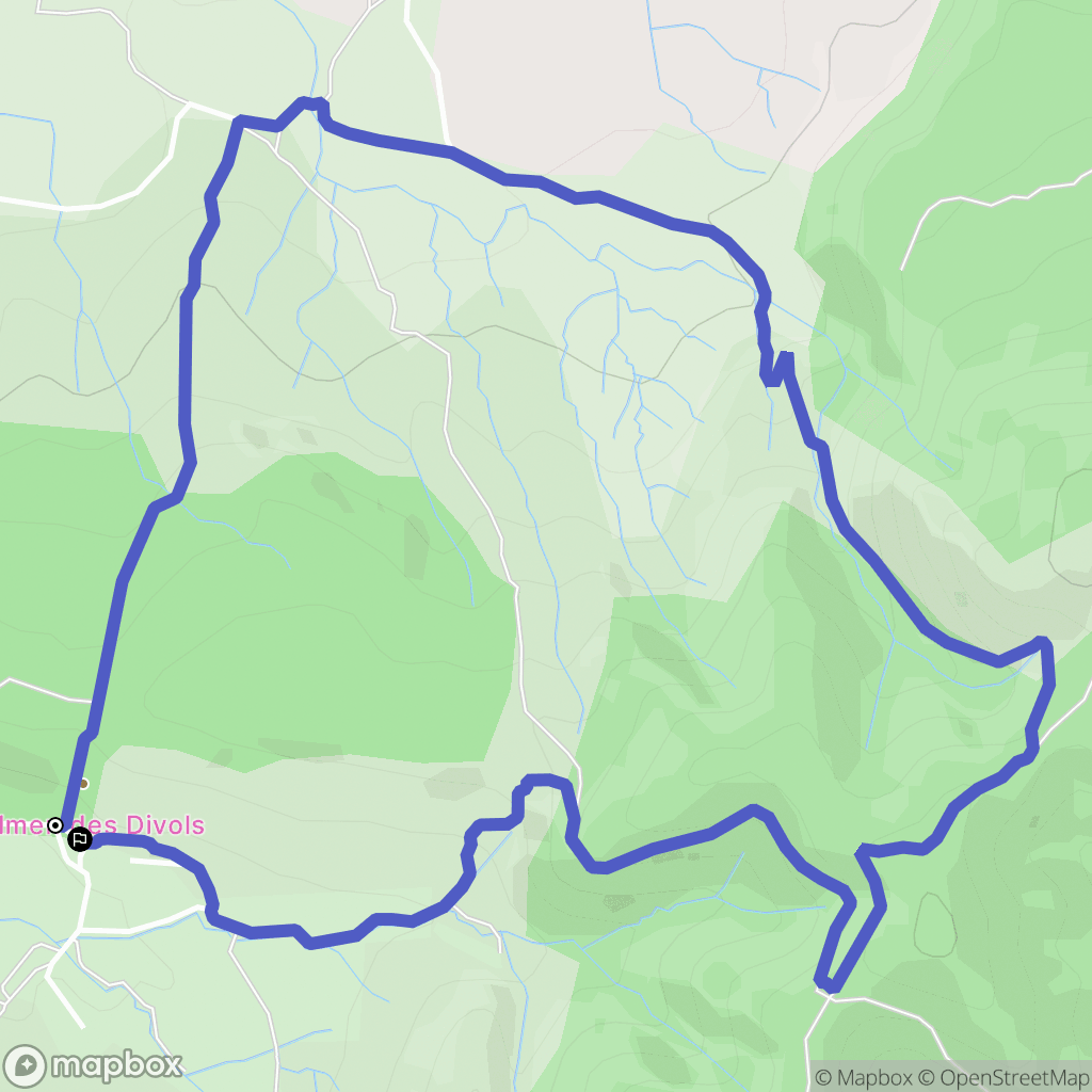 Beaulieu : carte du parcours de randonnée - France