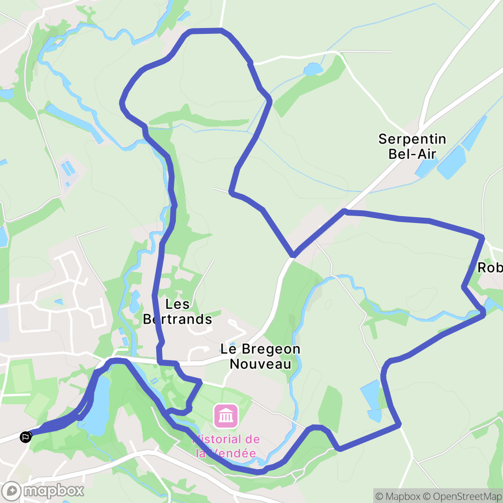 Les Lucs-sur-Boulogne : carte du parcours de randonnée - France