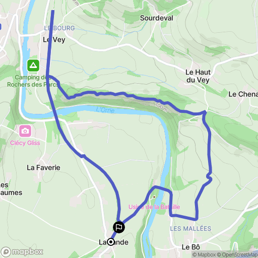 Clécy: routekaart voor buitenactiviteiten - France
