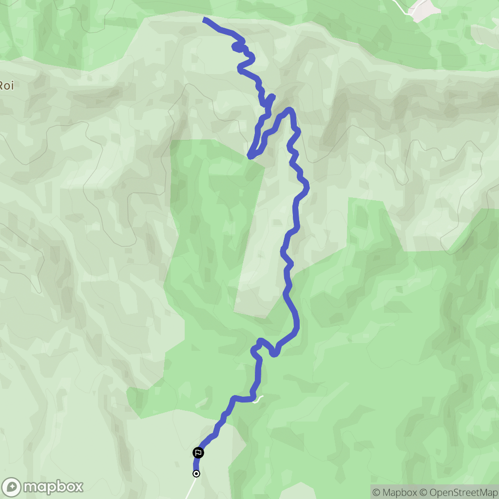 Allauch : carte du parcours de randonnée - France
