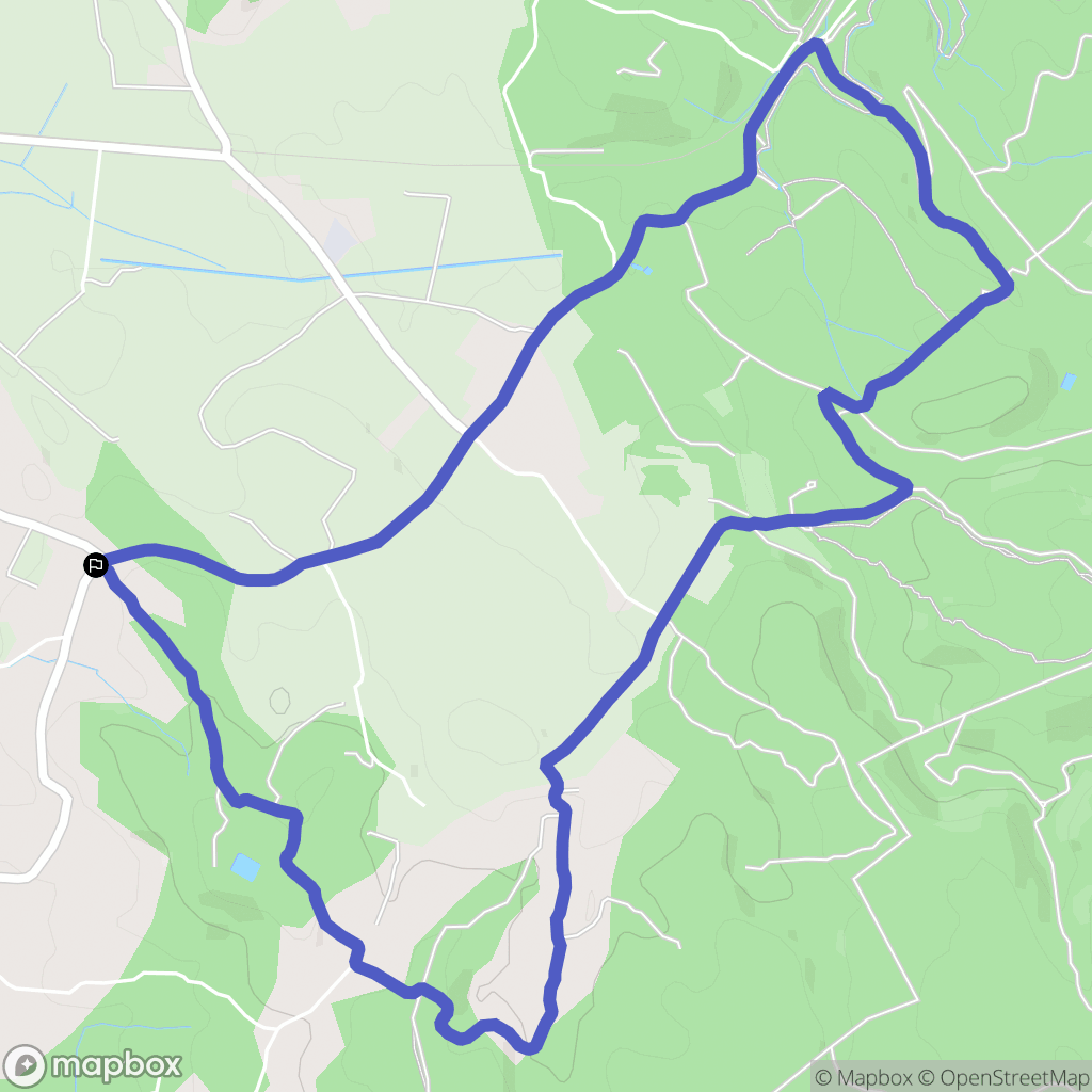 Aix-en-Provence : carte du parcours de randonnée - France