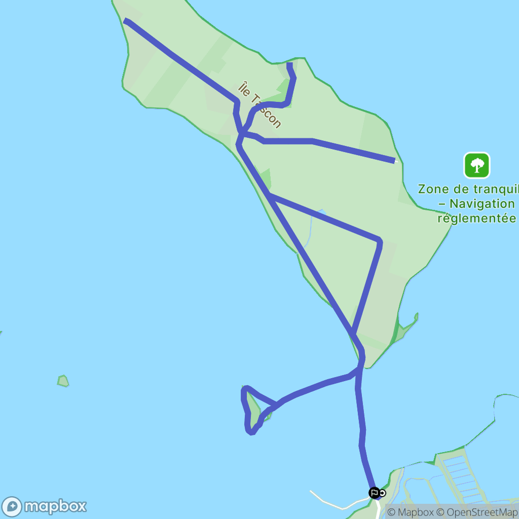 Saint Armel : carte du parcours de randonnée - France