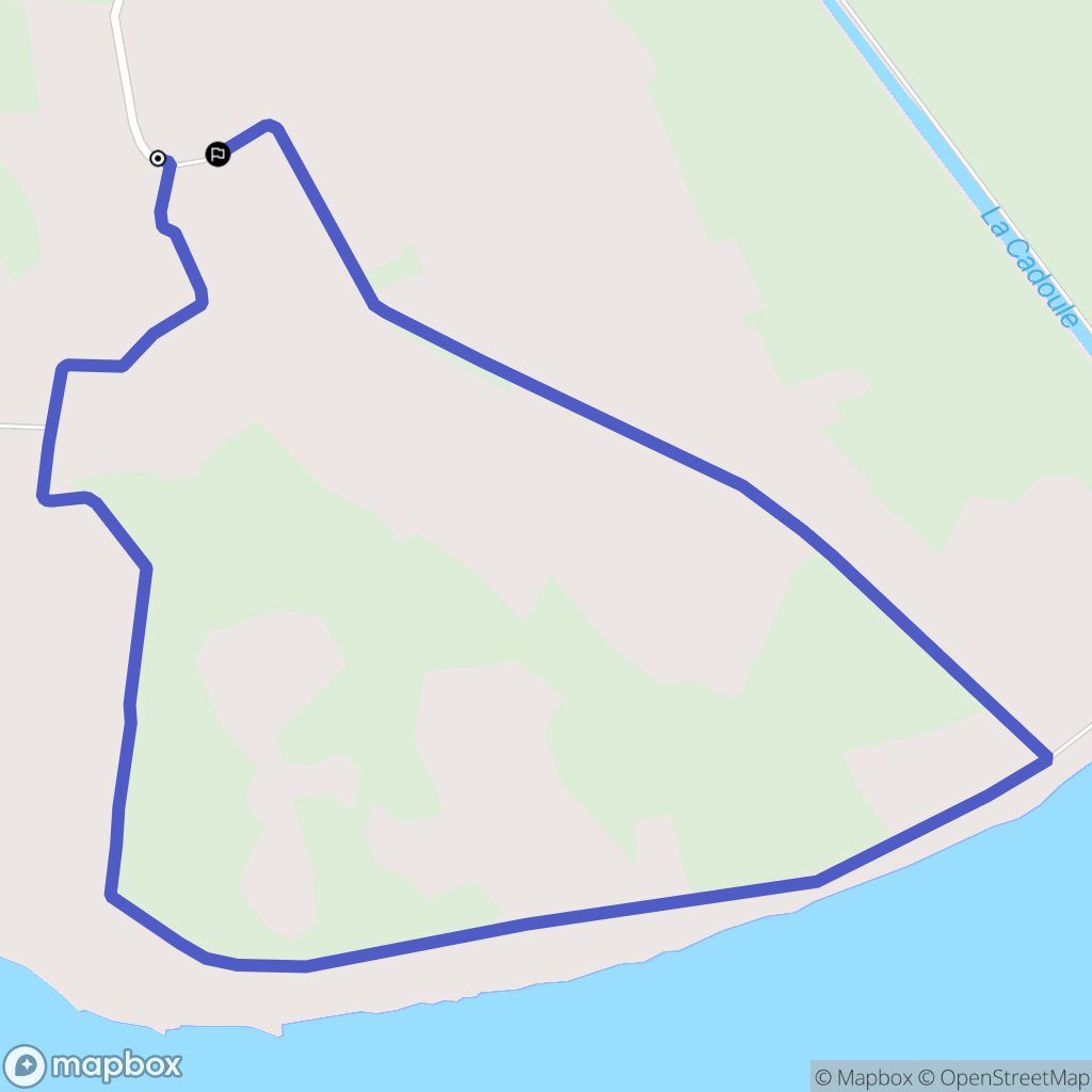 Mauguio : carte du parcours de randonnée - France